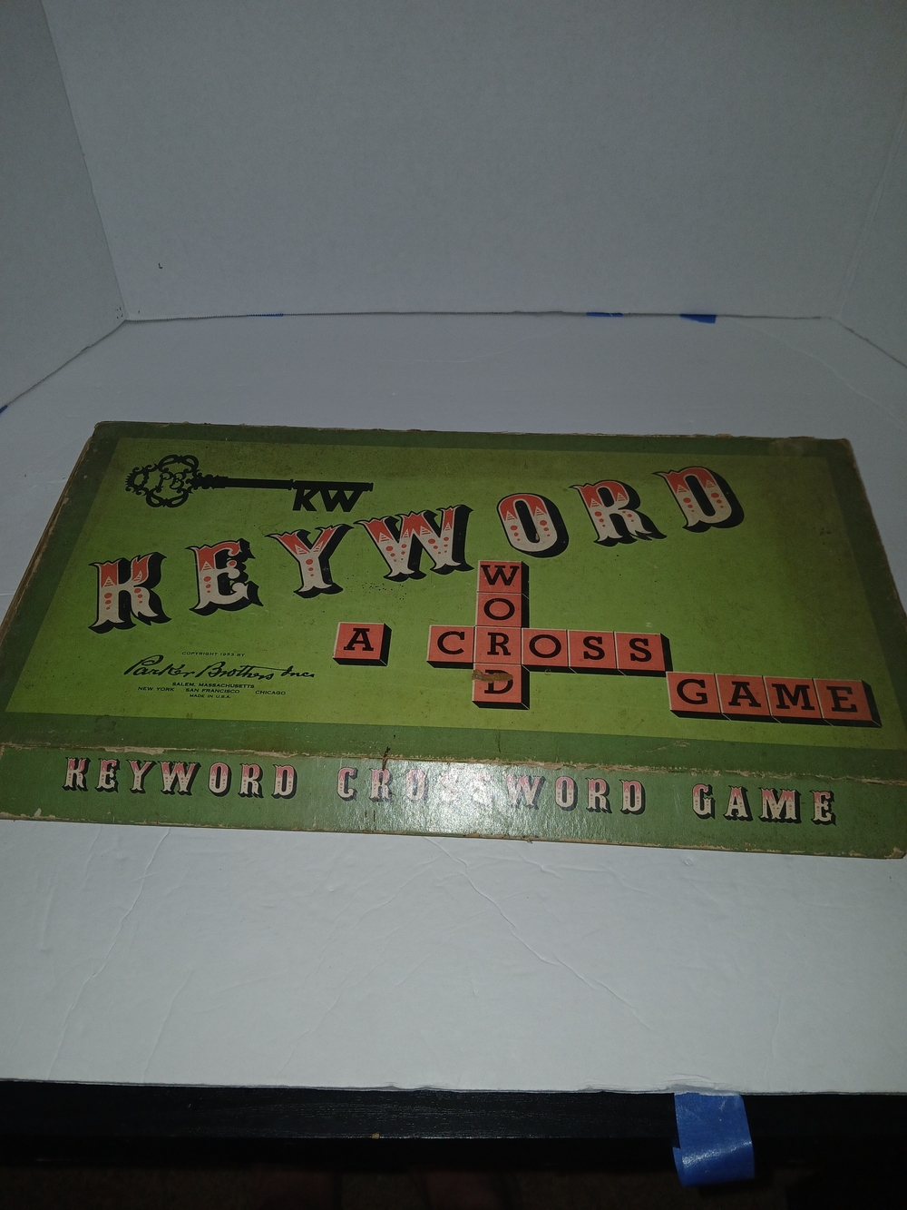 Keyword Crossword Game - Green by Parker Brothers Vintage